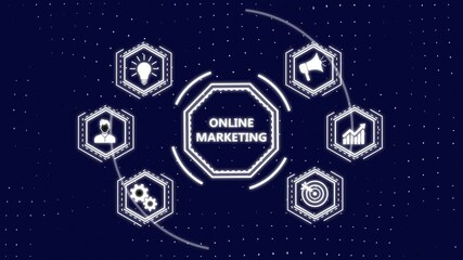 Digital Marketing Technology Solution for Online Business Concept. Business, Technology, Internet and network concept.