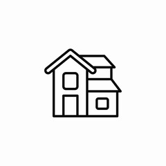 family house icon sign vector