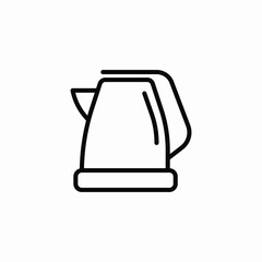 electric kettle icon sign vector