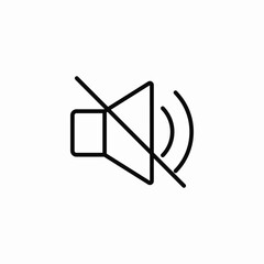 noise mute icon sign vector