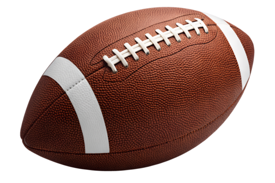 Brown American Football with White Stripes - Sports Gear