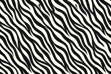 Zebra print pattern with diagonal stripes and wavy lines. Abstract design for fabric. wallpaper or other design projects.