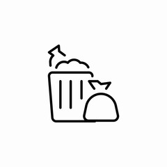 can waste icon sign vector