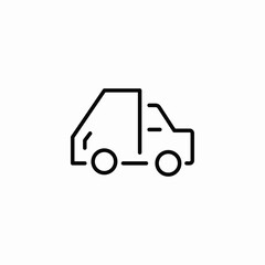 van service icon sign vector