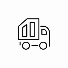 work truck icon sign vector