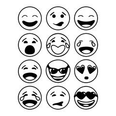 Monochrome Doodle Icons Representing Essential Gear for Worker Protection and Occupational Health.