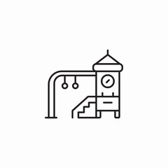 kids playground icon sign vector