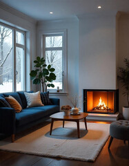 interior luxury apartment comfortable suite lounge