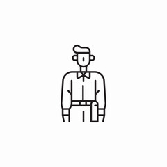 student male icon sign vector