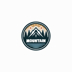 Minimalist Mountain Logo Design for Outdoor and Adventure Brand

