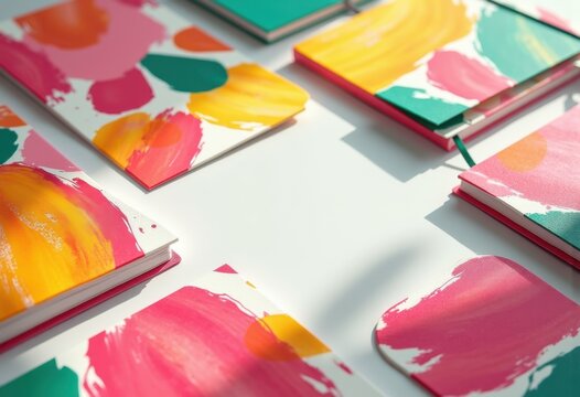 colorful abstract planner stationery elements vibrant design bullet journal supplies note paper stickers notebooks, document, art, accessory, doodle, template