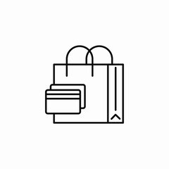 shopping card icon sign vector