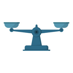 Scales vector in white background