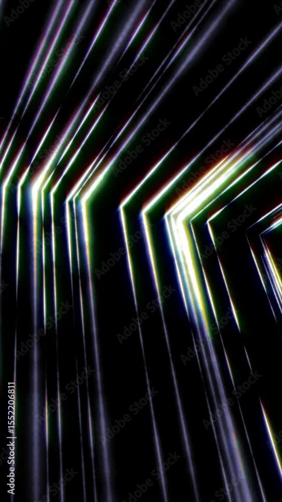 Poster a captivating arrangement of lines and shapes creates dynamic light effects in a dark space, enhanci