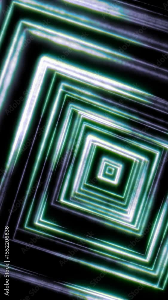 Poster experience a mesmerizing display of swirling geometric shapes and bright colors creating an immersiv