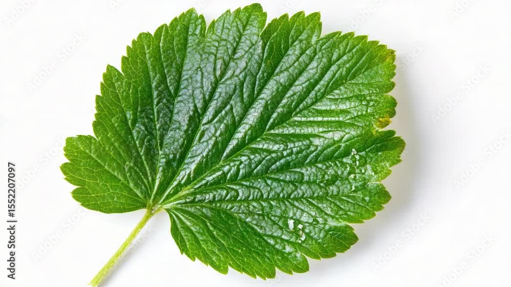 Poster a detailed image of a single leaf on a white background
