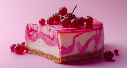 fresh creamy raspberry cheesecake