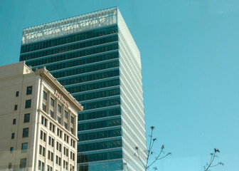 Obraz premium modern office building in the center of salt lake city