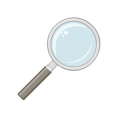 Isolated Magnifying Glass Illustration Detect Inspect Search Enlarge Detectives