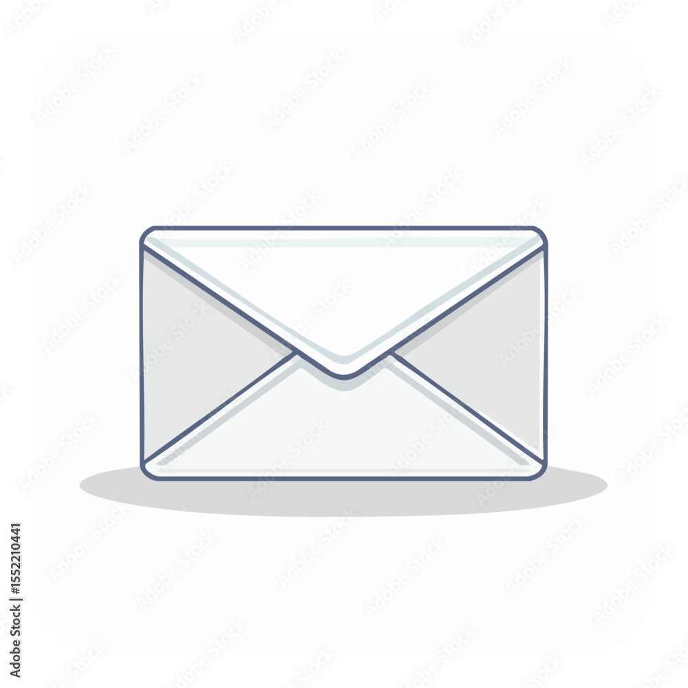 Poster stylish envelope illustration for communication and design projects simple mail icon with a clean de