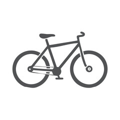 Obraz premium Stylized bicycle illustration on dark background simple bike icon for design elements and transportation themes cycling equipment