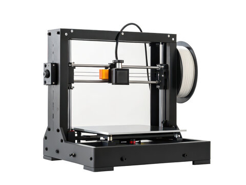 3D printer png black 3d printer png modern printer png filament printer png desktop 3d printer png printing device png transparent background image