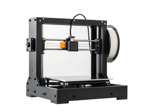3D printer png black 3d printer png modern printer png filament printer png desktop 3d printer png printing device png transparent background image