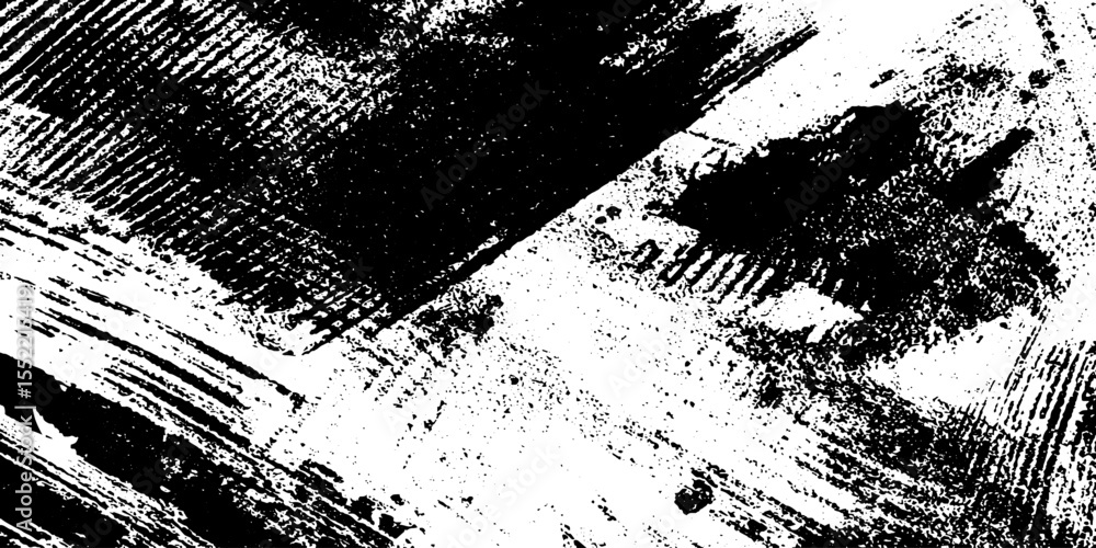 Poster Grunge ink splatters and brush strokes seamless pattern for artistic design