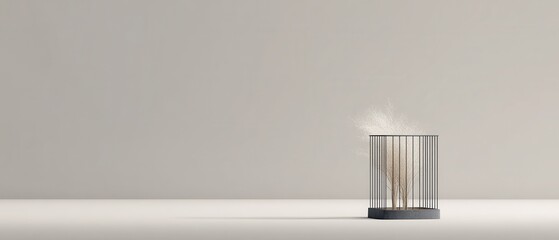 Minimalist Representation of an Empty Cage in a Neutral Setting