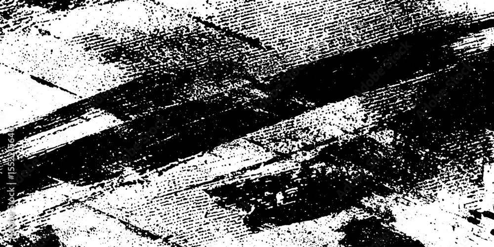 Aufkleber Seamless abstract square design with heavy ink texture for artistic background or overlay