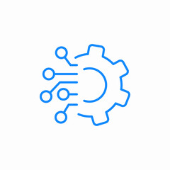 digital system icon sign vector