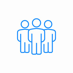 group team icon sign vector