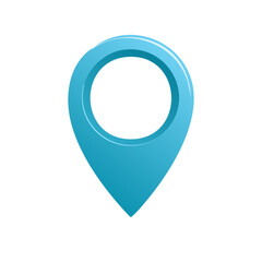 Teal Location Pin Icon on Black Backdrop Illustrating GPS Navigation and Mapping Tools