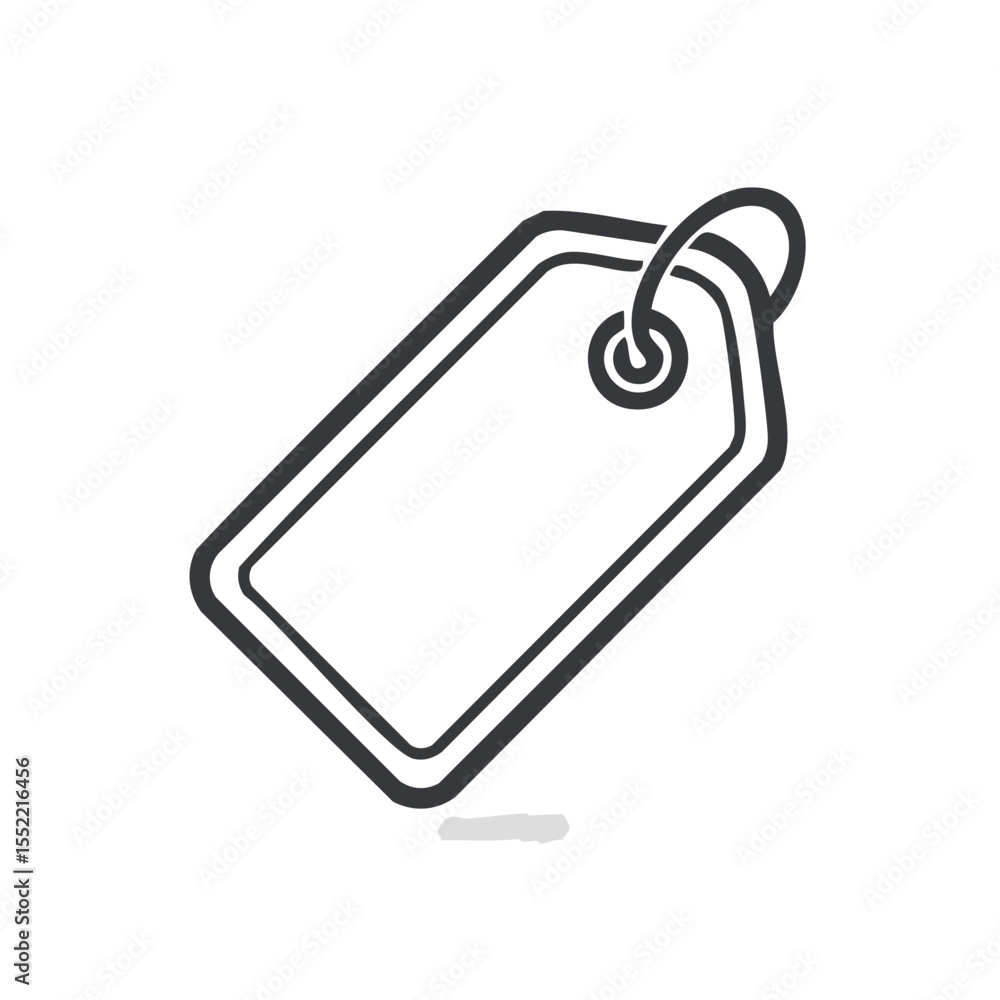 Poster price tag outline on dark background representing sales retail and shopping isolated for web and pri