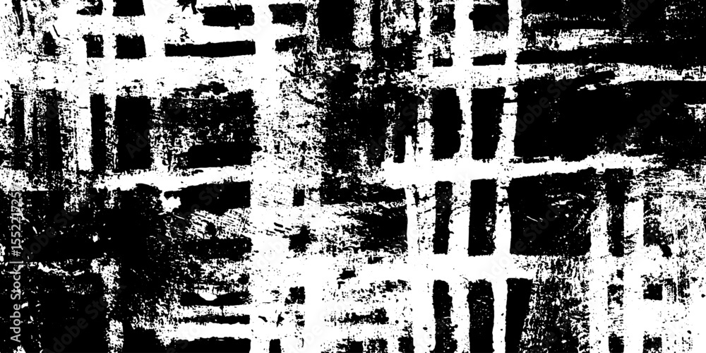 Poster Seamless brutalist grid pattern with distressed dirt overlay for design projects