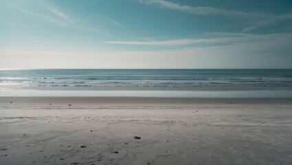 A sunny day at an empty beach