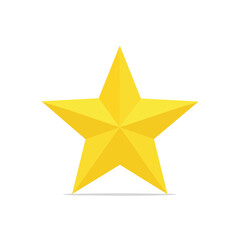 Fototapeta premium Isolated golden star symbol against black background for awards, celebration, or rating systems