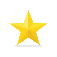 Obraz premium Iconic golden star award on black background Symbol of success excellence achievement Gold star rating feedback and business