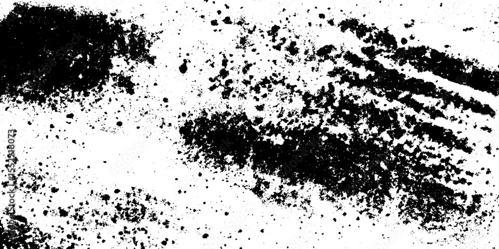 Poster seamless charcoal dust texture with scattered fragments for grunge design and overlay effects