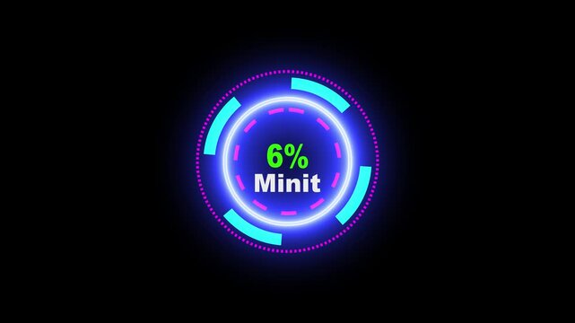  Countdown timer from 0 to 20 minit time. 20 minit time countdown timer with circle count ideal. text 20 number countdown icon background 4k animation .