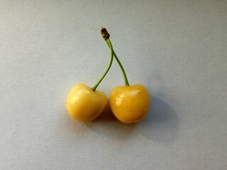 Cherry photo, two berries of cherry