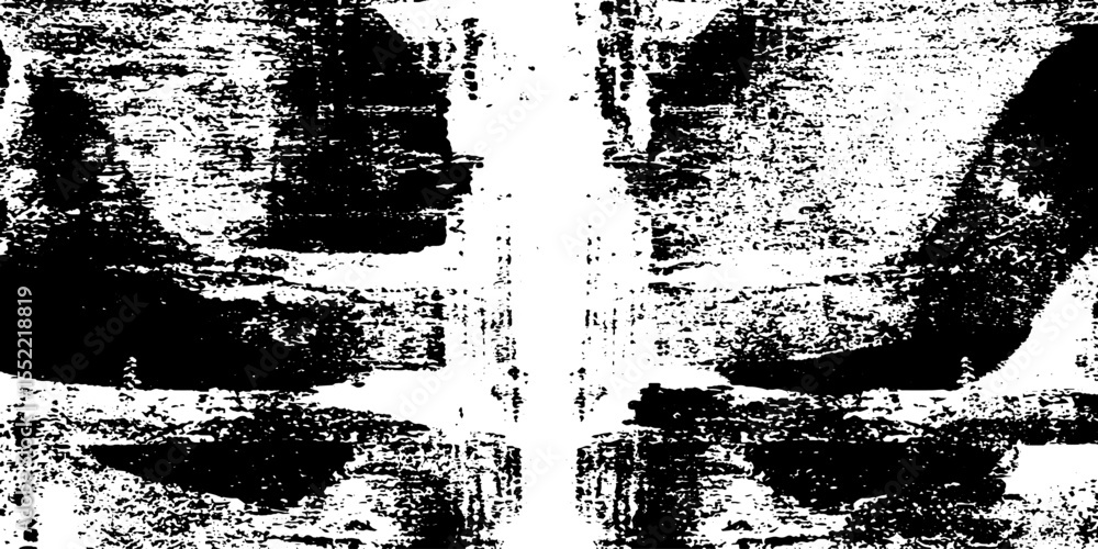 Aufkleber seamless cracked frame with charcoal smears for rugged artistic background design