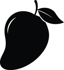 Juicy Mango Fruit Icon A Delicious Vector Illustration of a Ripe Mango