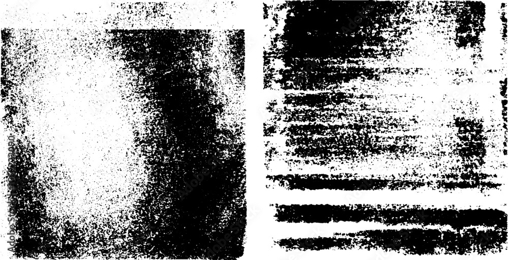 Aufkleber Seamless gritty halftone texture with overlapping elements for distressed design