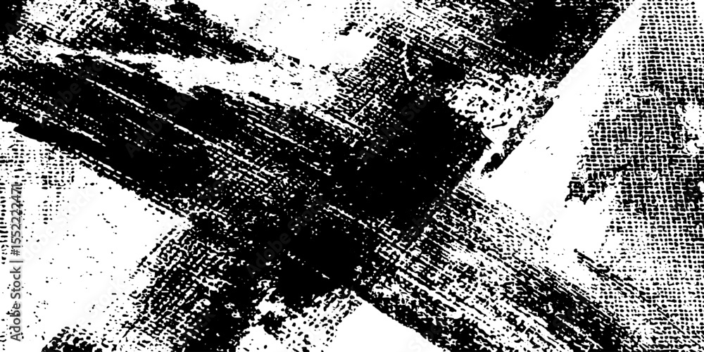 Aufkleber seamless grunge cross with ink bleed texture design overlay for creative projects