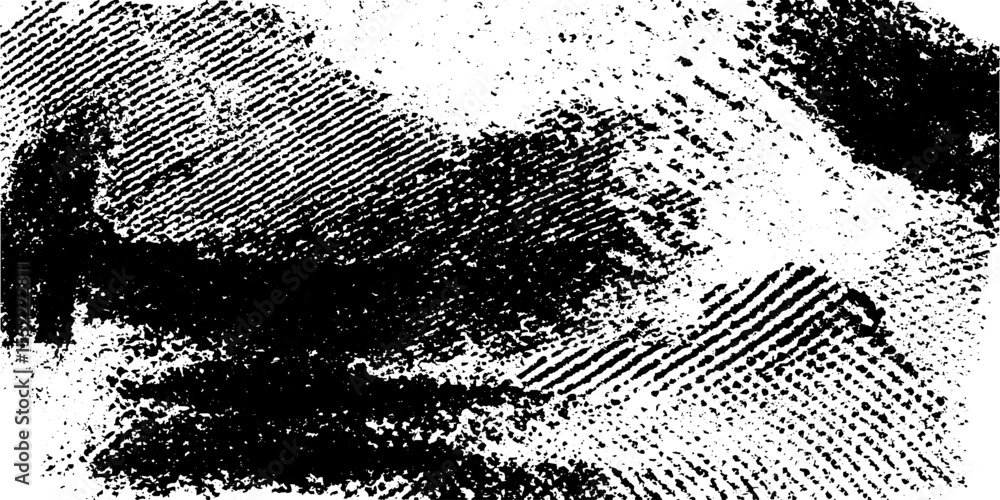 Poster Seamless grunge pattern with paper folds and textured overlay effect for design projects