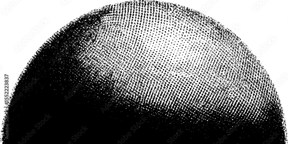 Poster seamless halftone and distressed texture sphere for creative design overlay