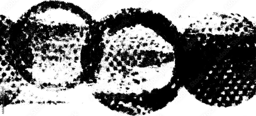 Aufkleber Seamless halftone dot texture with uneven spacing for retro design and overlay effects