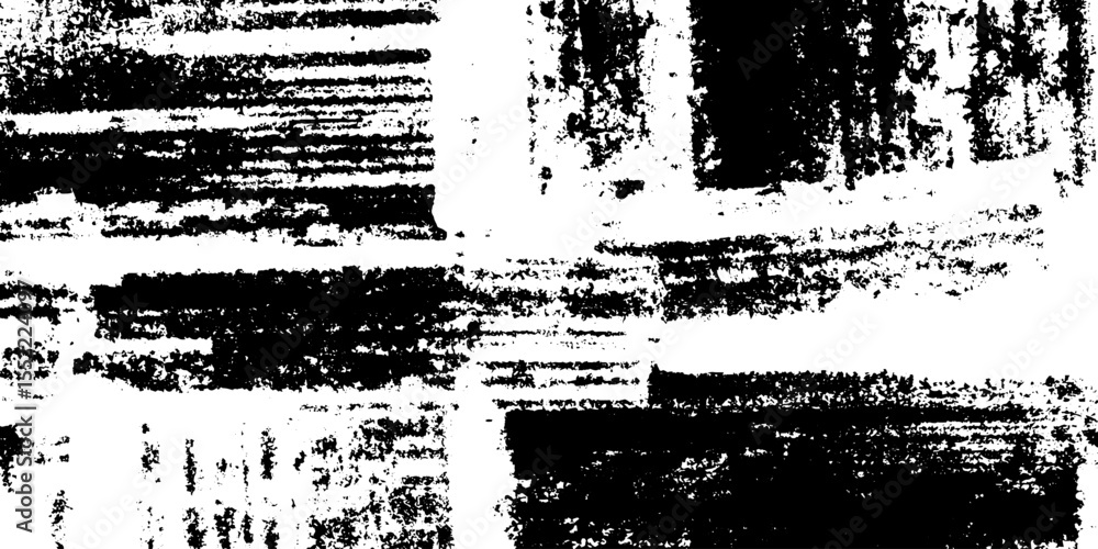 Aufkleber Seamless hand drawn grid pattern with smudges for artistic design projects