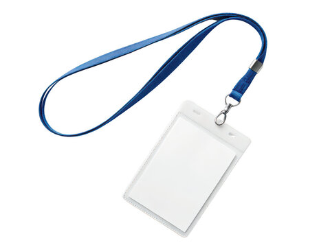 Badge with blue lanyard png ID badge png event pass png name tag png employee badge png plastic badge png office lanyard png transparent background image
